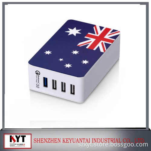2016 Hottest! 5V 7A 4 port usb charger QC 3.0 usb charger with special design